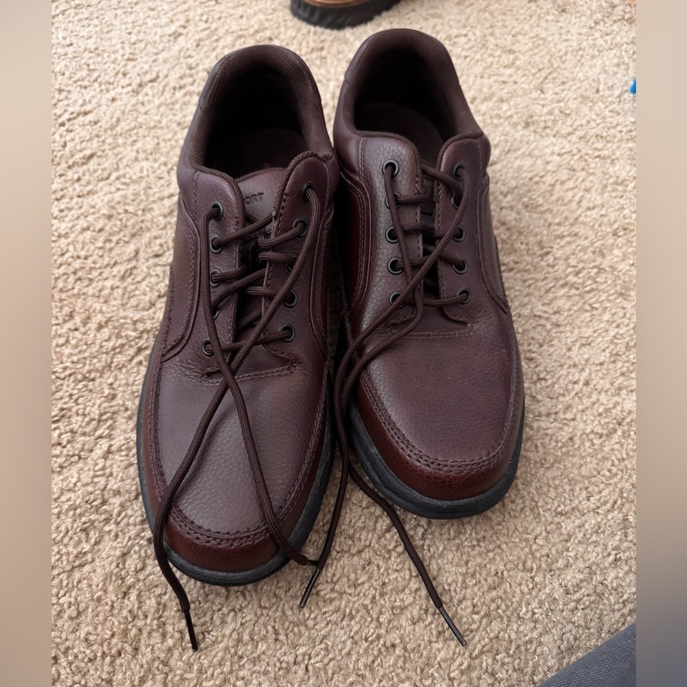 Rockport Dark Brown Leather Men's Oxfords - Picture 2 of 5